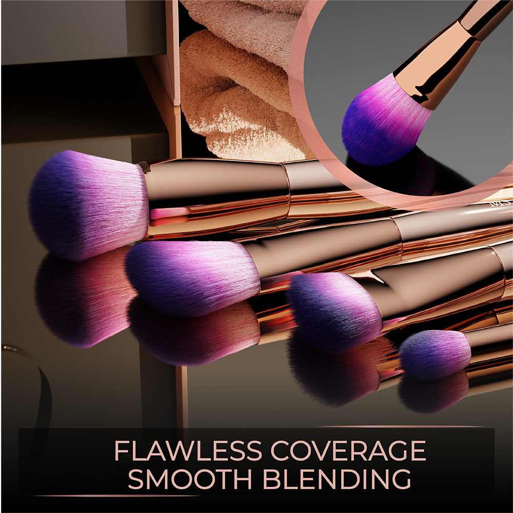 AURA Professional Makeup Brush Set | GLOWNIQUE