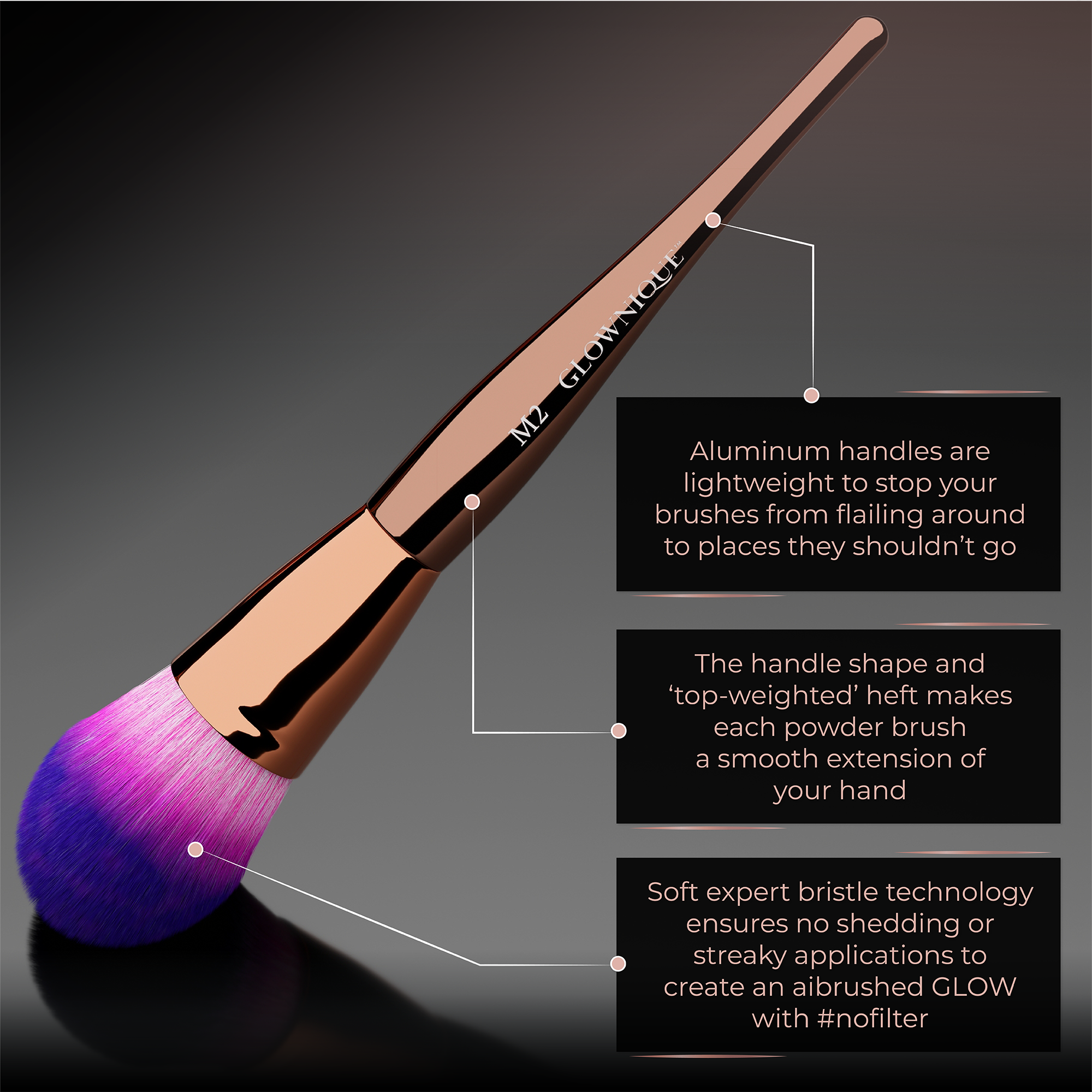 AURA Professional Makeup Brush Set | GLOWNIQUE