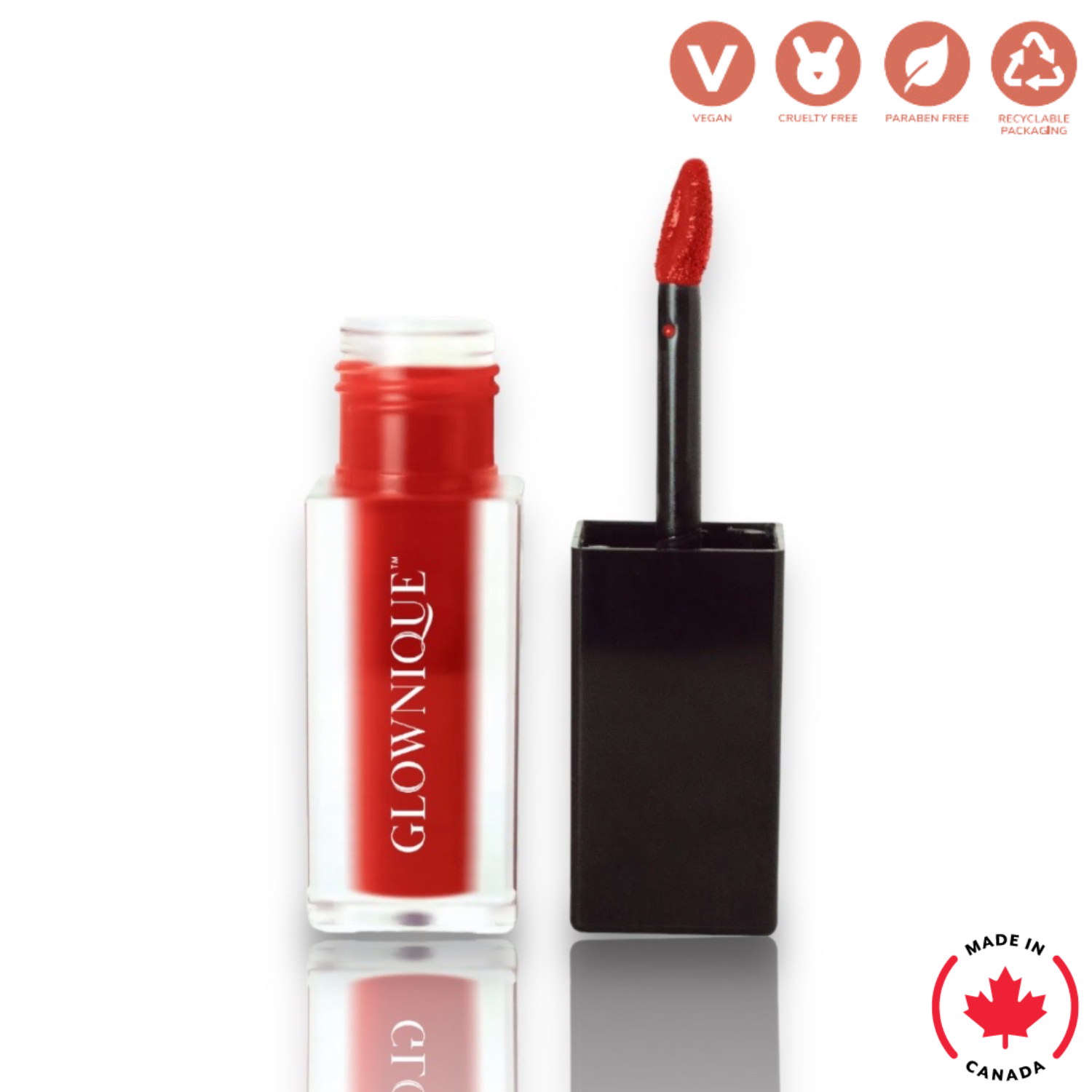 Matte Lip Stain - True Crimson (5ml) | GLOWNIQUE