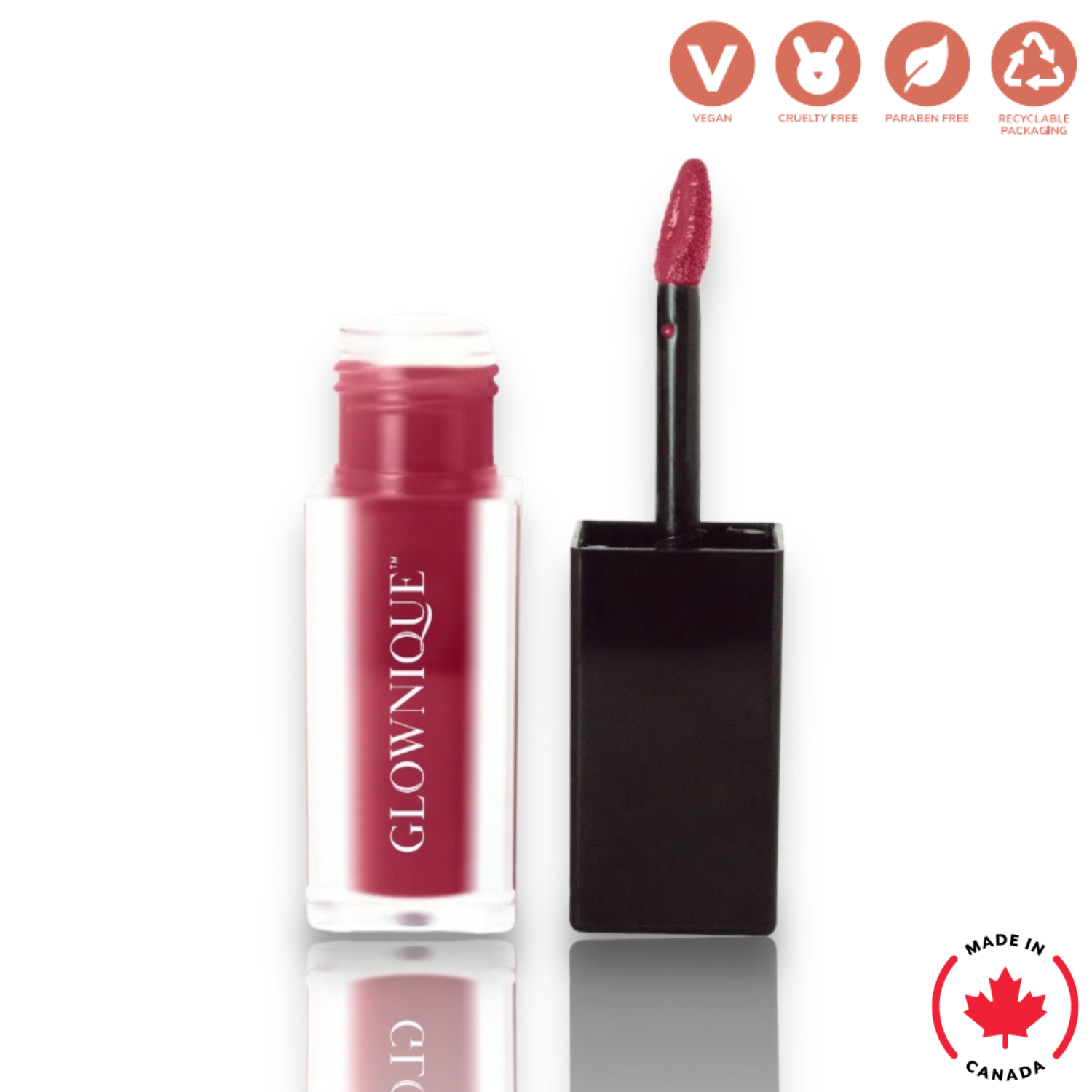 Matte Lip Stain - Deep Burgundy (5ml) | GLOWNIQUE