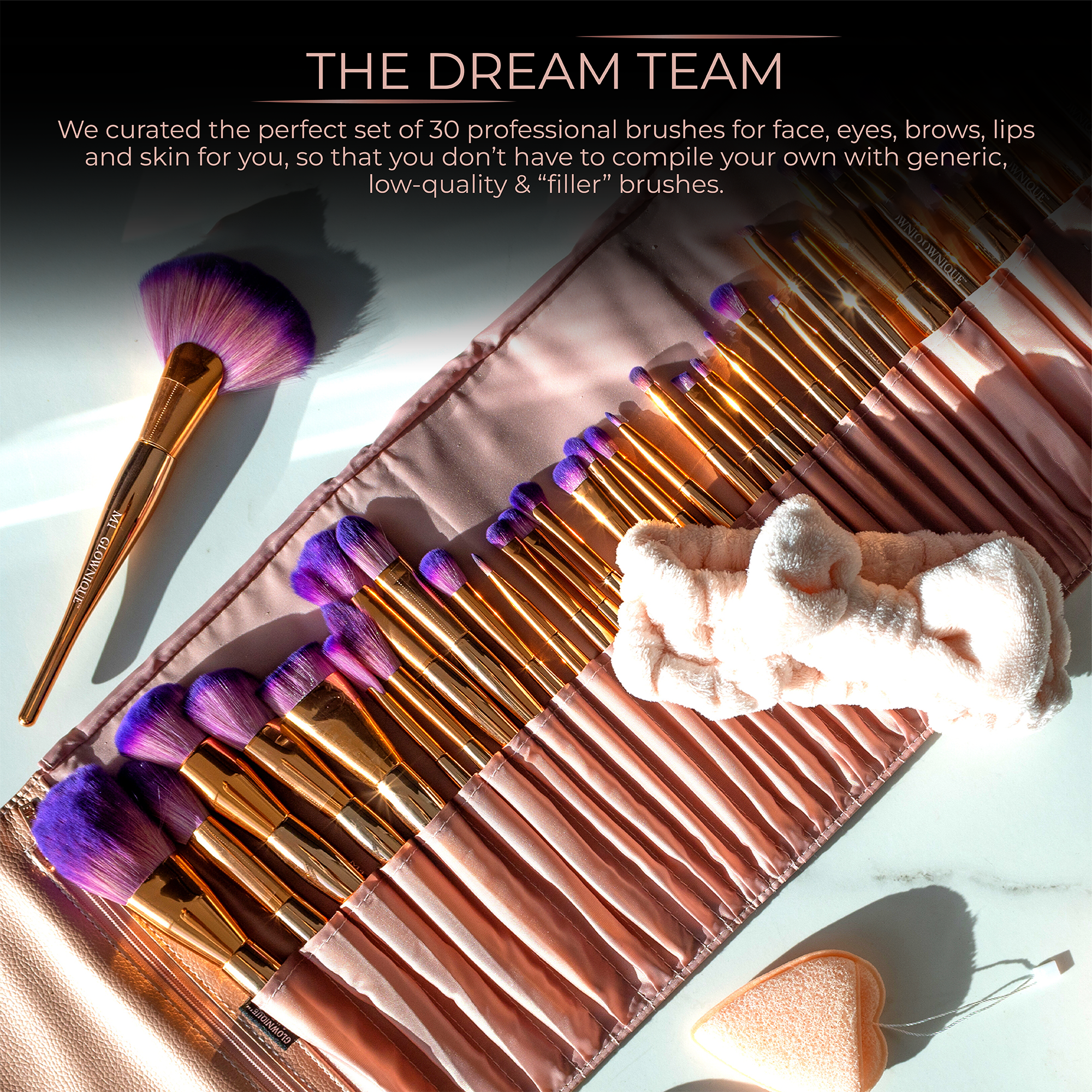 AURA Professional Makeup Brush Set | GLOWNIQUE