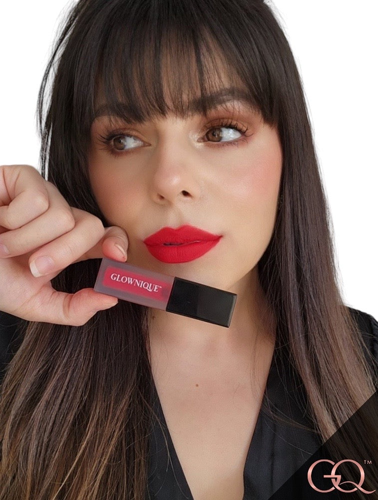 Matte Lip Stain - True Crimson | GLOWNIQUE